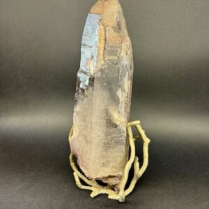 Pointe de quartz fumé naturelle