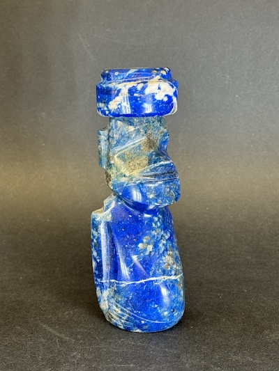 statue-moai-lapis-lazuli-profil-gauche