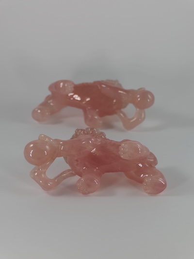 Pixiu-quartz-rose-statuette